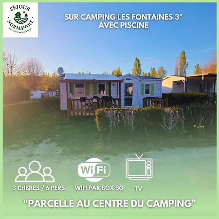 Кемпинг Sejour Normandie - Mobilhome Confort 3ch-6p Avec Tv & Wifi Dans L'eure *